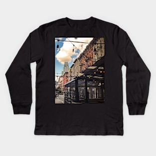 Orchard Street Manhattan New York City Kids Long Sleeve T-Shirt